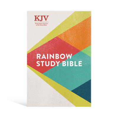 KJV Rainbow Study Bible, Hardcover, Black Letter, Pure Cambridge Text, Color Coded, Bible Study Helps, Reading Plans, Full-Color Maps, Easy to Read Bible MCM Type