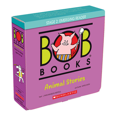 Bob Books - Animal Stories Box Set | Phonics, Ages 4 and up, Kindergarten (Stage 2: Emerging Reader)