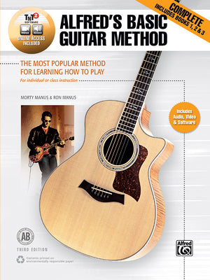 Alfred's Basic Guitar Method, Complete: The Most Popular Method for Learning How to Play, Book & Online Video/Audio/Software (Alfred's Basic Guitar Library)